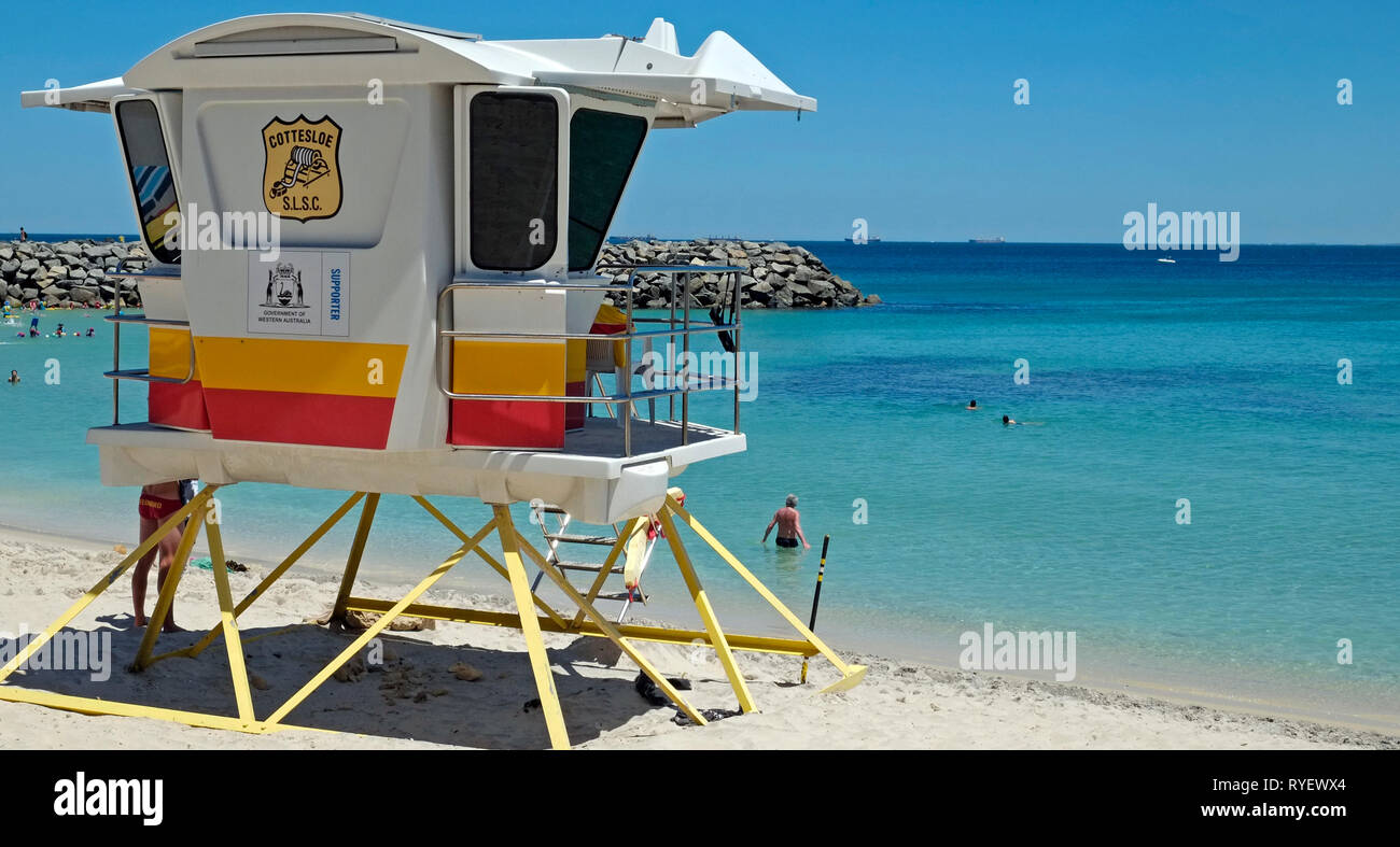Cotesloe Beach Lifesaving Cabin Indian Ocean Perth Western