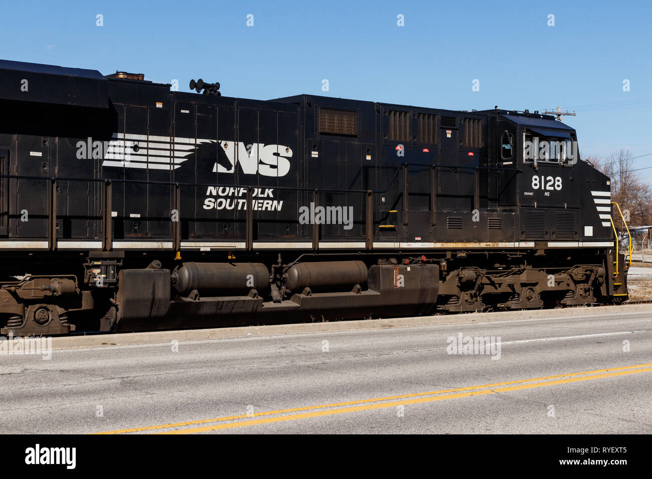 Indianapolis Circa March 19 Norfolk Southern Railway Engine Train Ns Is A Class I Railroad In The Us And Is Listed As Nsc Iii Stock Photo Alamy
