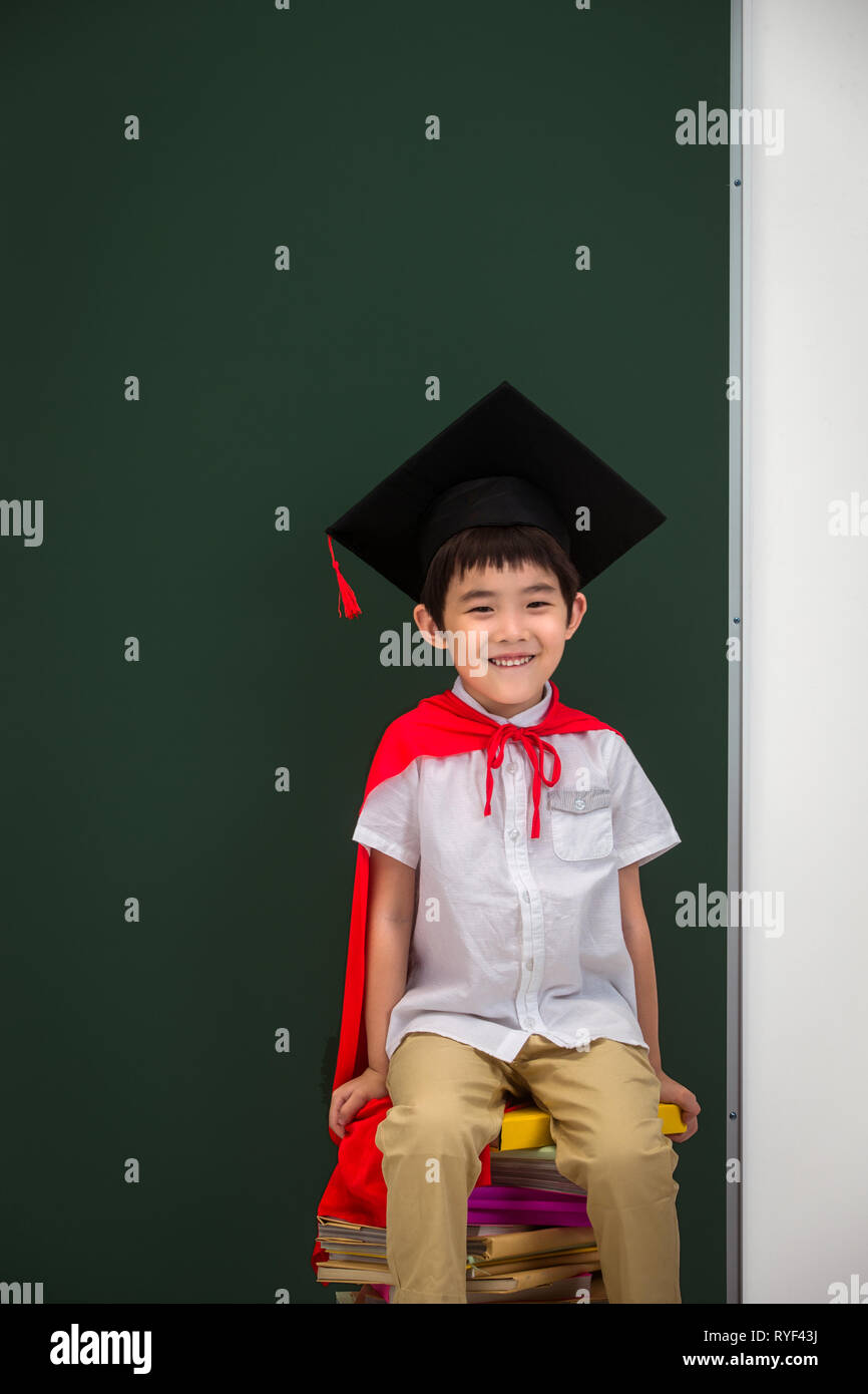 Primary school boys wearing caps Stock Photo Alamy