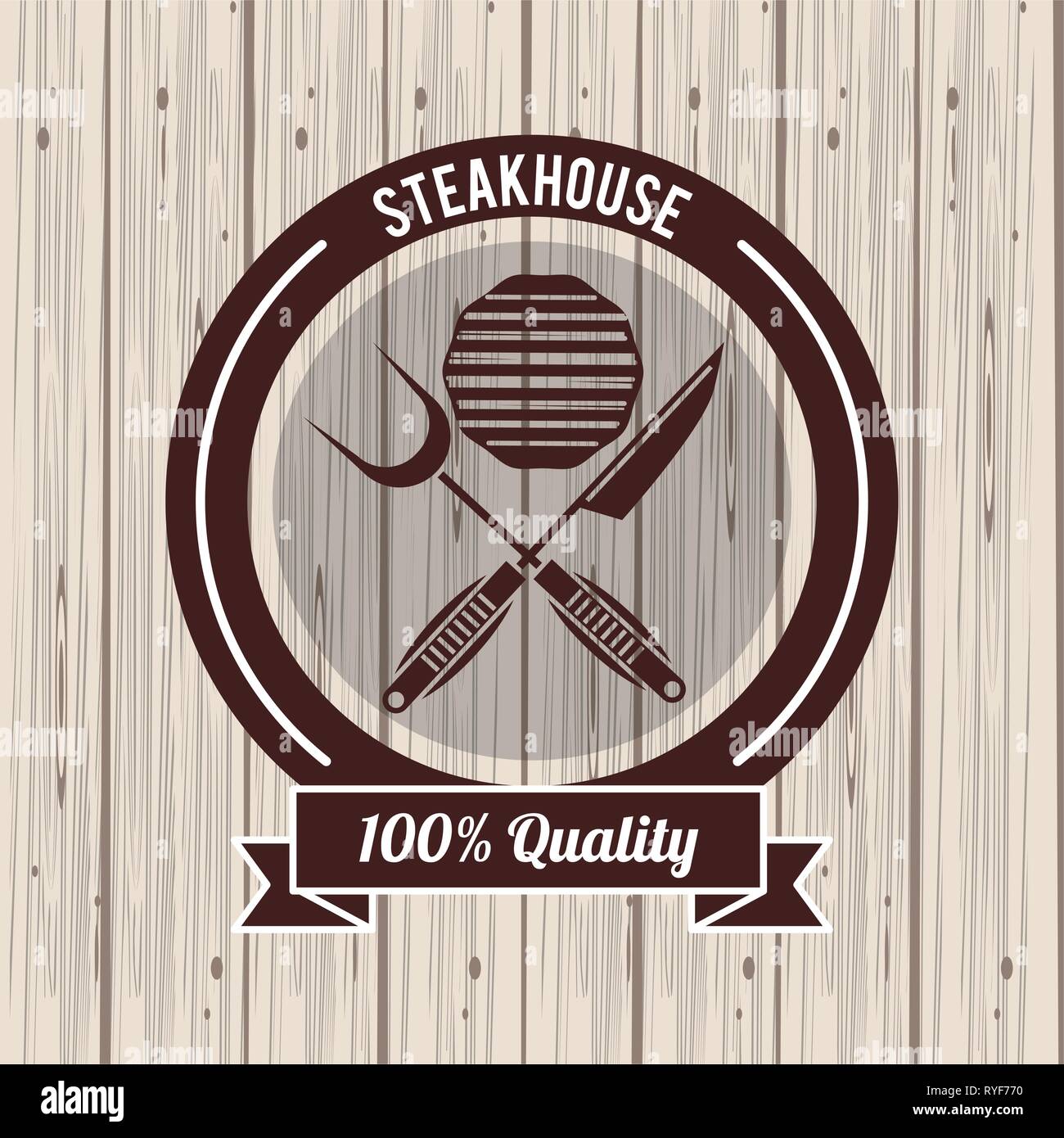 Steakhouse bbq poster Stock Vector Image & Art - Alamy