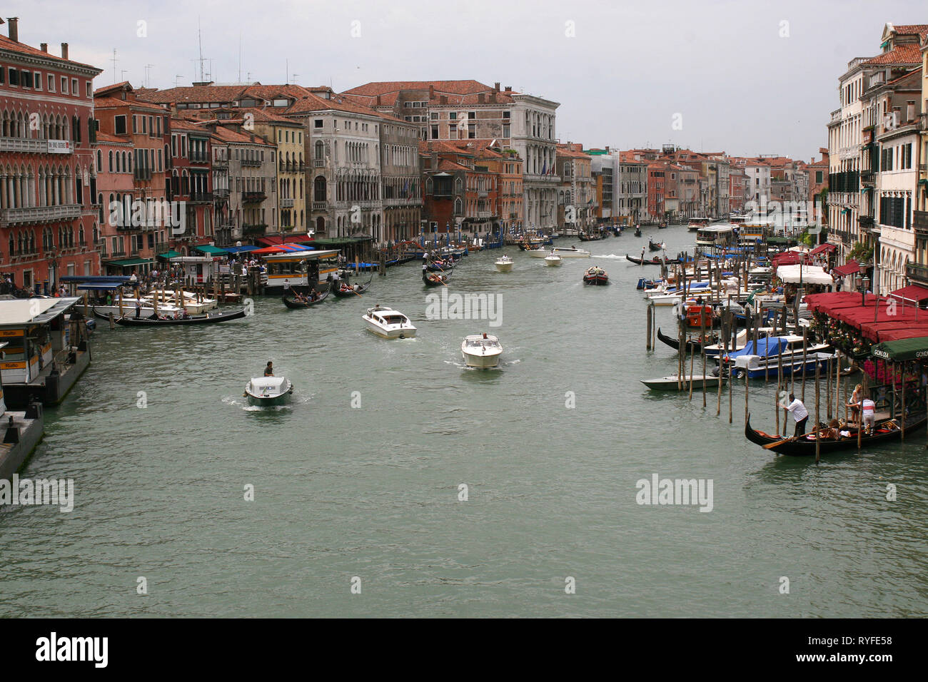 View of Grand Canal from Rialto Bridge Stock Photo - Alamy
