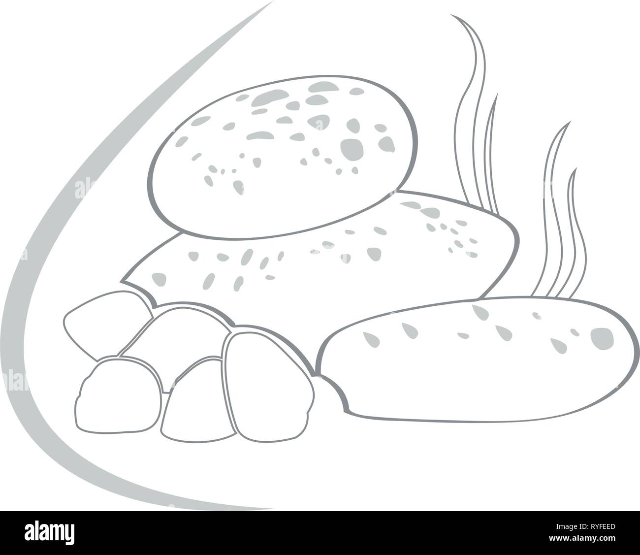 Isolated medicinal stones icon Stock Vector Image & Art - Alamy