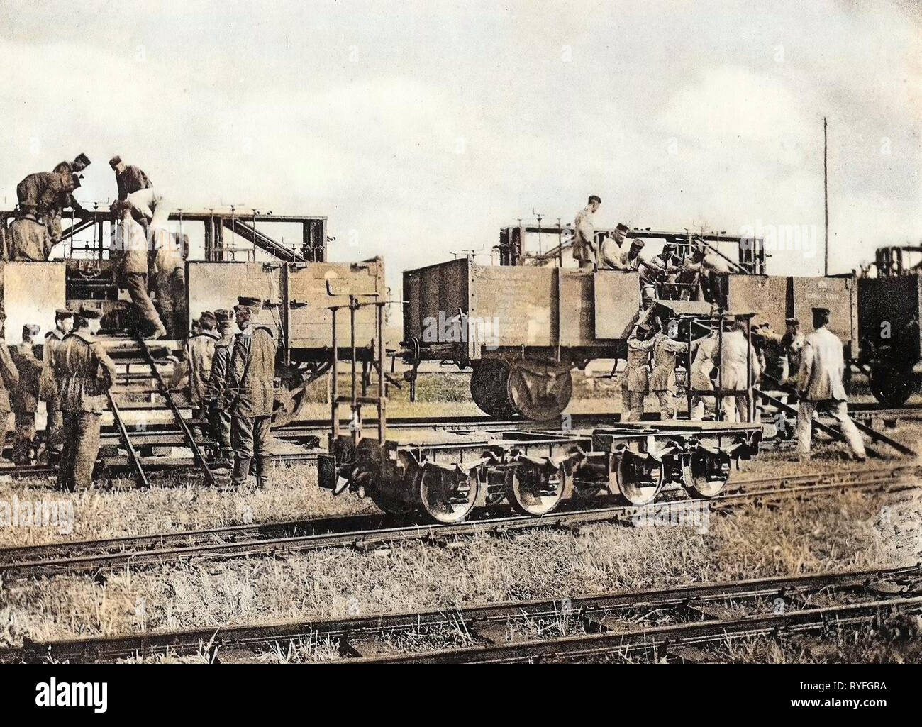 Rail transport in Saxony, Große Heeresfeldbahnübung 1909, 1. Königlich