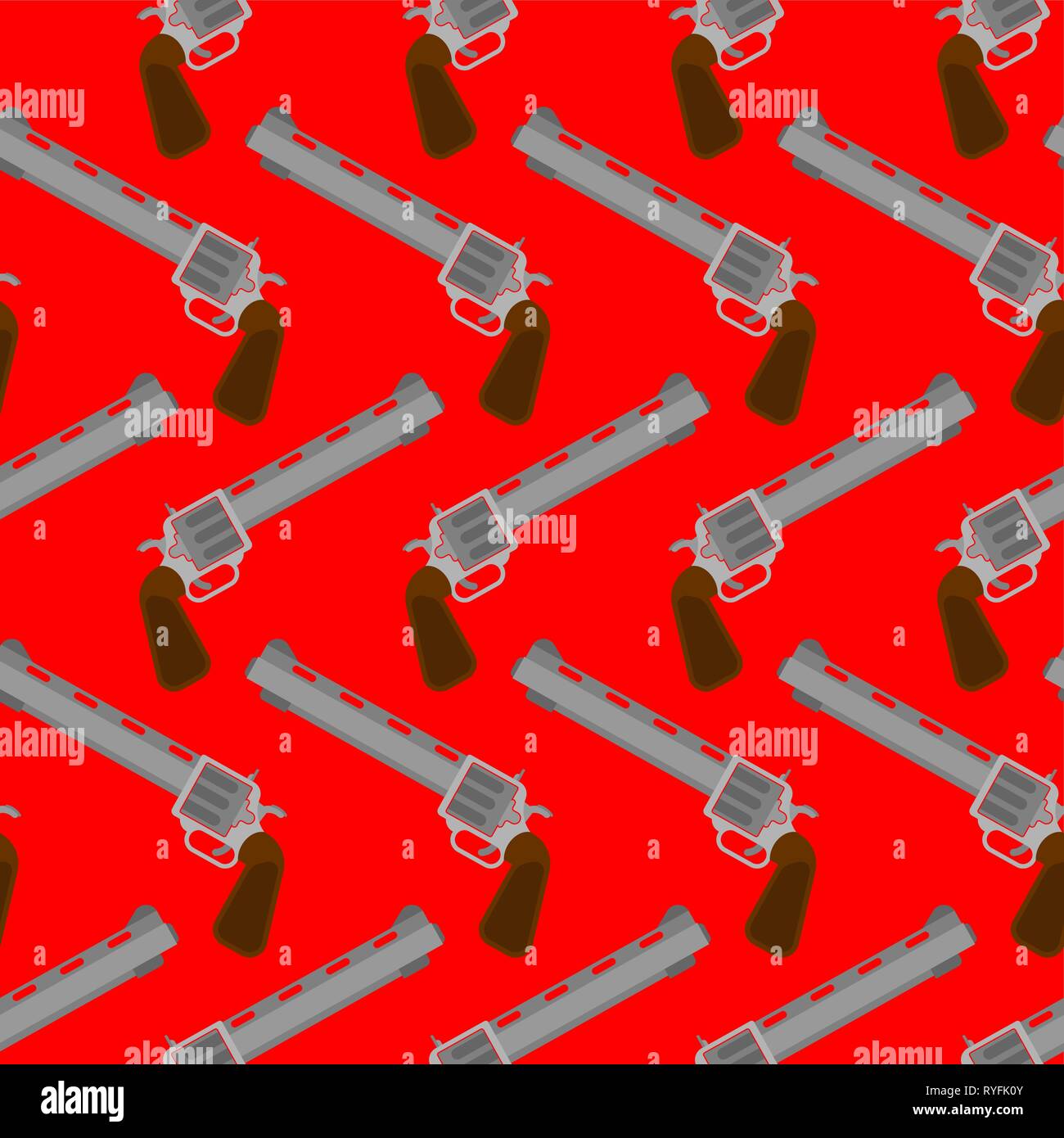 Cowboy gun pattern seamless. Wild West gunfighter weapon background