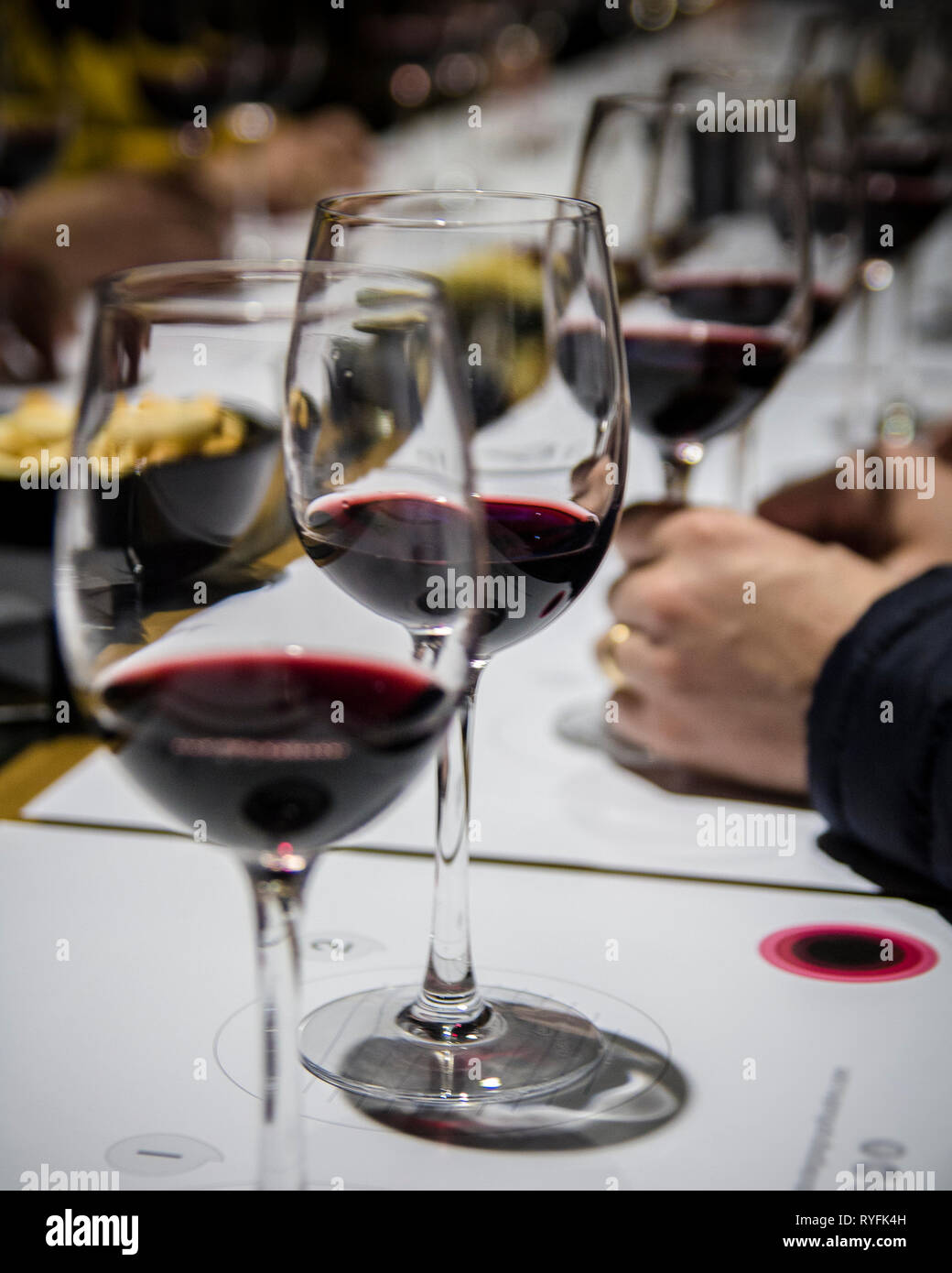 Wine tasting in Spain Stock Photo Alamy