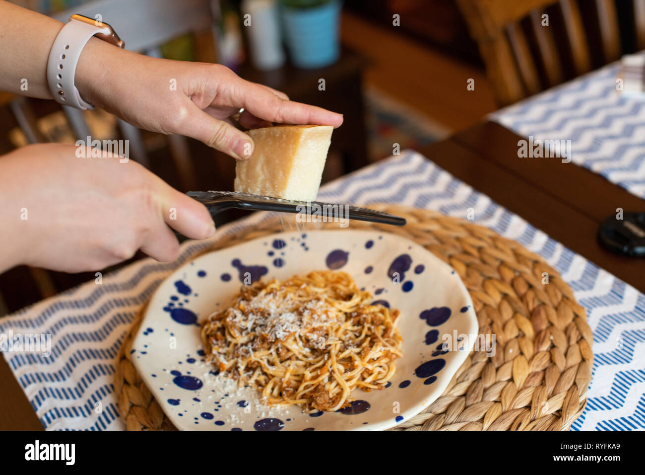 Eating pasta woman hi-res stock photography and images - Page 11 - Alamy