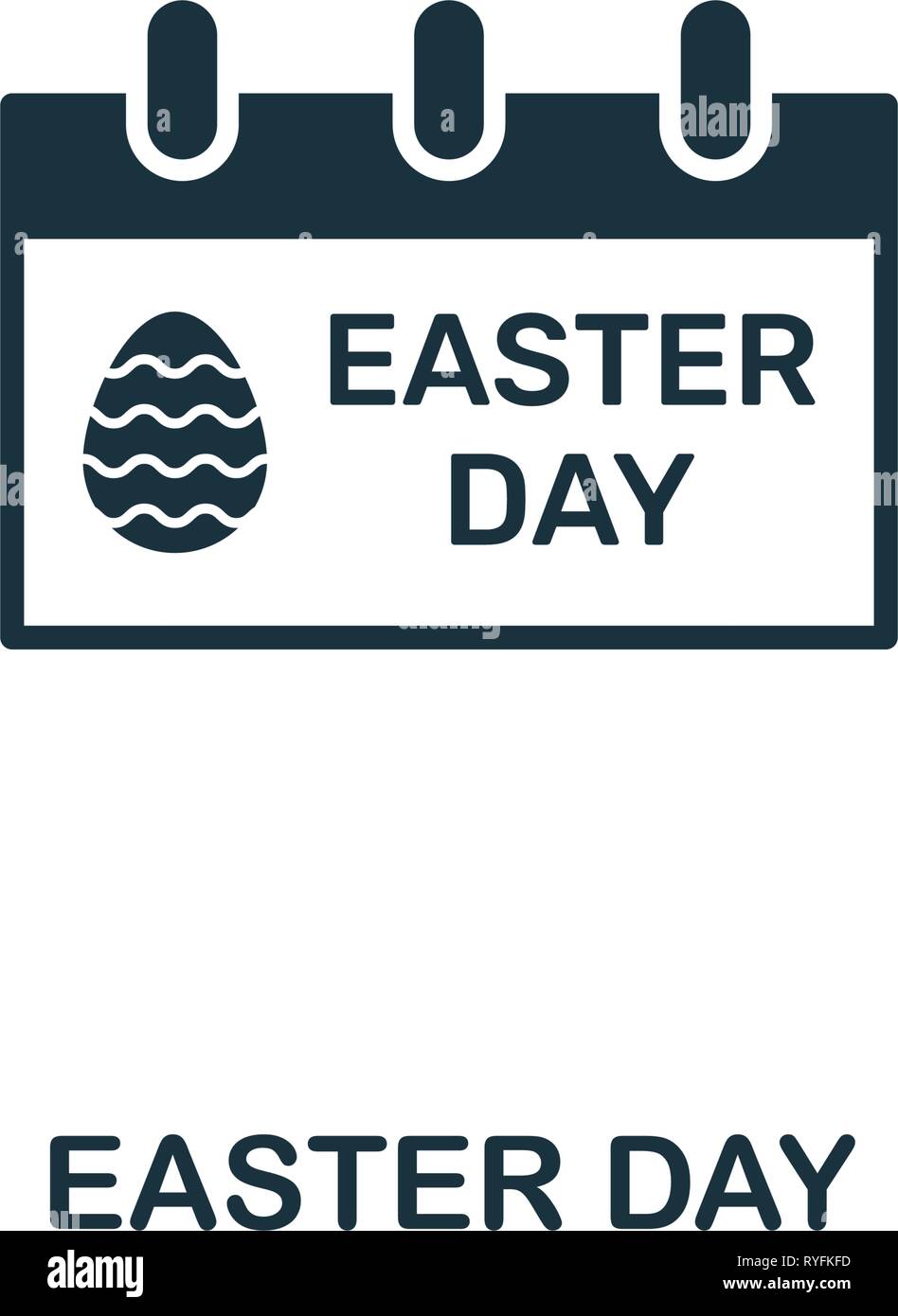 Easter Day icon. Creative element design from easter icons collection. Pixel perfect Easter Day icon for web design, apps, software, print usage Stock Vector