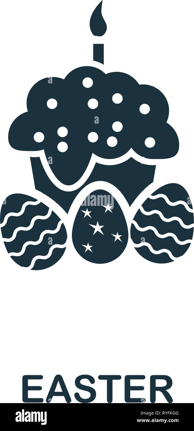 Easter icon. Creative element design from easter icons collection. Pixel perfect Easter icon for web design, apps, software, print usage Stock Vector
