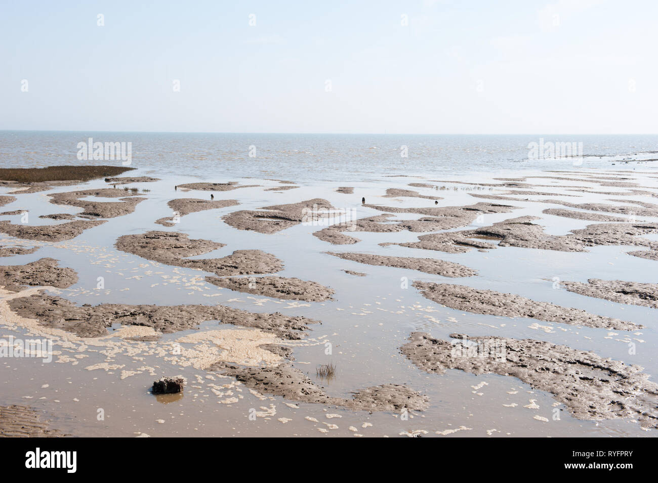 sea side at a low tide Stock Photo