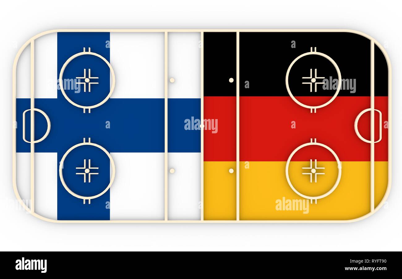 Finland vs Germany. Ice hockey competition 2016 Stock Photo Alamy