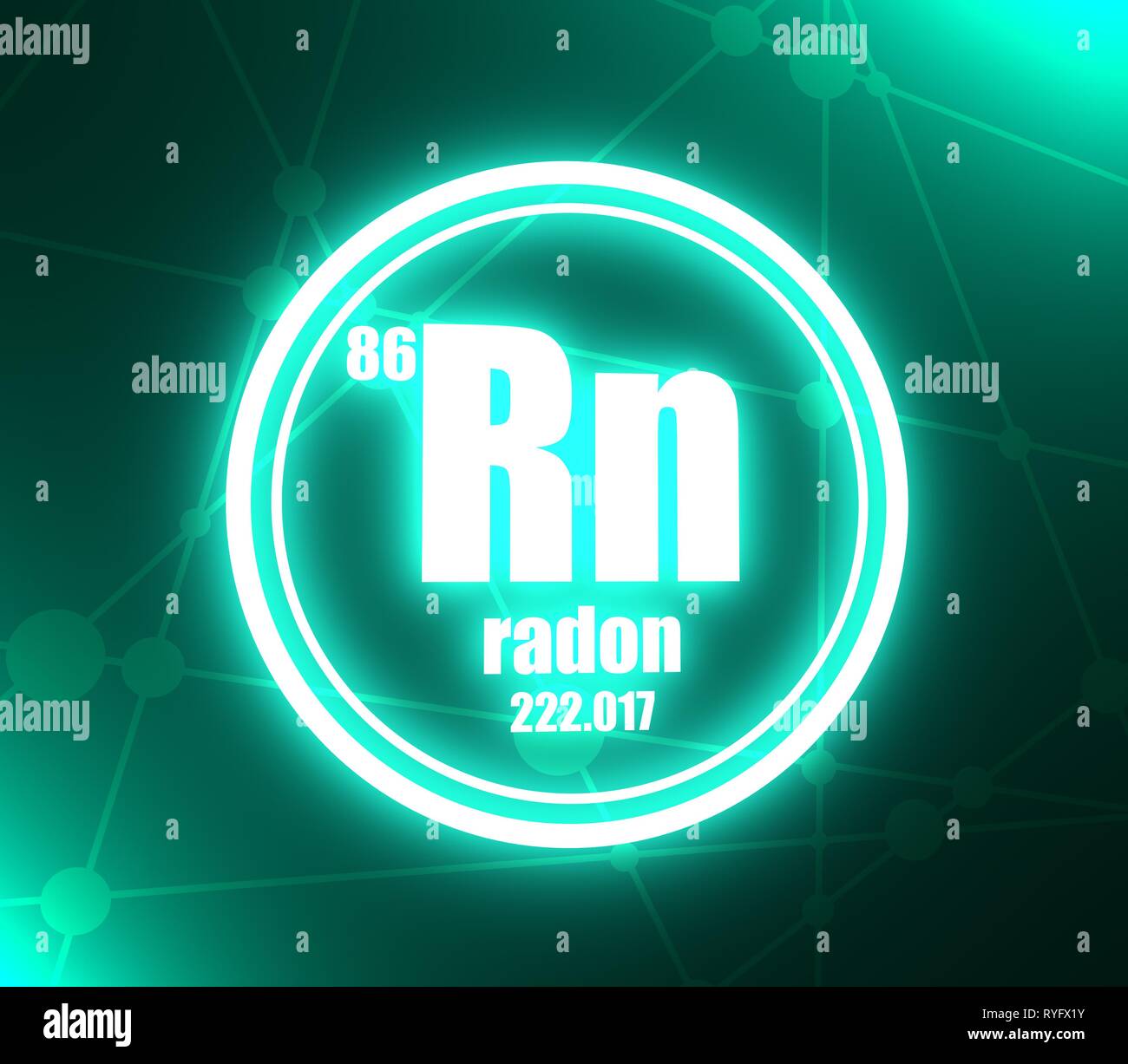 Radon chemical element Stock Photo Alamy