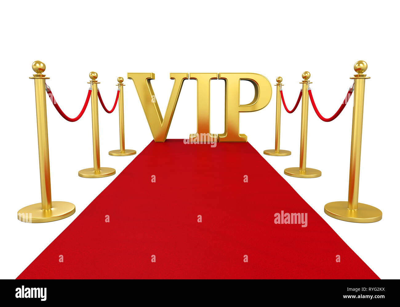 Barrier Rope with Red Carpet VIP Isolated Stock Photo Alamy