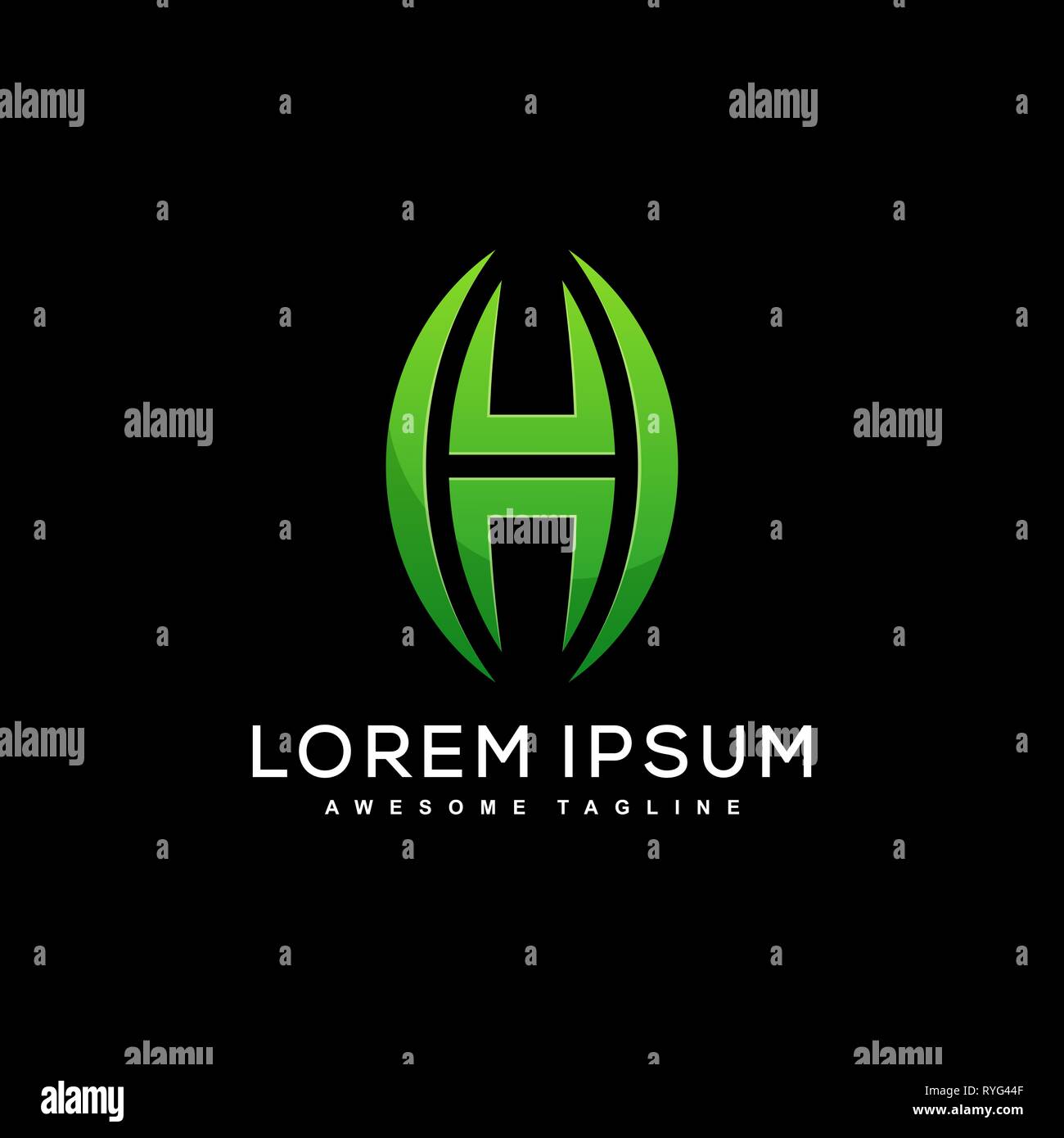 Letter H Concept illustration vector template. Suitable for Creative Industry, Multimedia, entertainment, Educations, Shop, and any related business Stock Photo