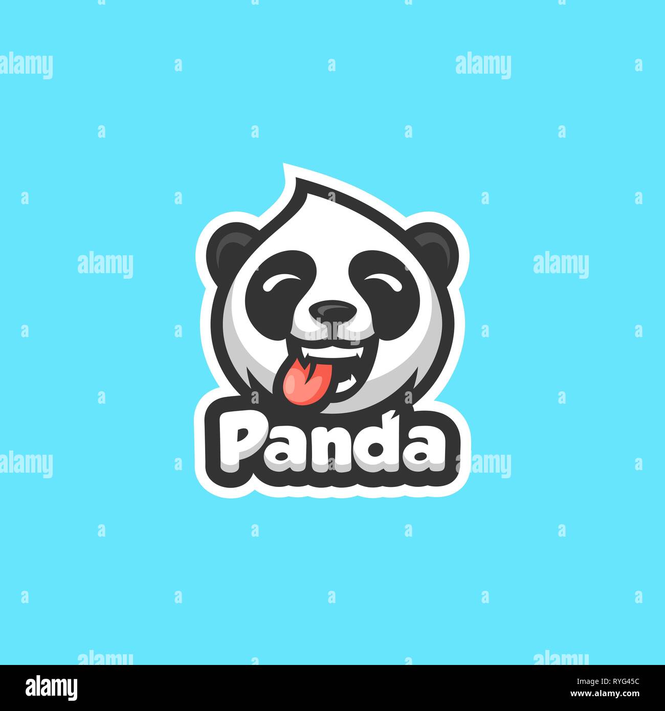 Panda Concept illustration vector template. Suitable for Creative Industry, Multimedia, entertainment, Educations, Shop, and any related business Stock Photo