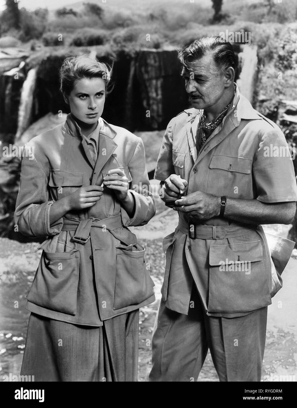 GRACE KELLY, CLARK GABLE, MOGAMBO, 1953 Stock Photo