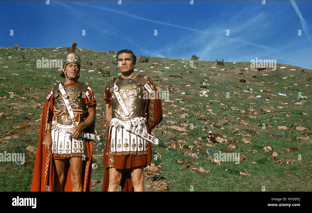 LAURENCE OLIVIER, SPARTACUS, 1960 Stock Photo
