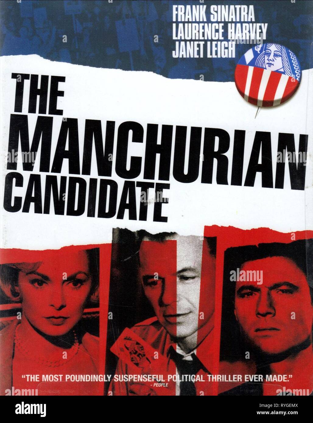 JANET LEIGH, FRANK SINATRA, LAURENCE HARVEY POSTER, THE MANCHURIAN CANDIDATE, 1962 Stock Photo