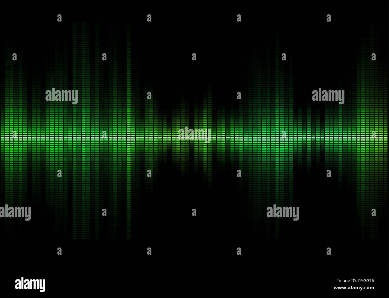 music sound waves Stock Vector