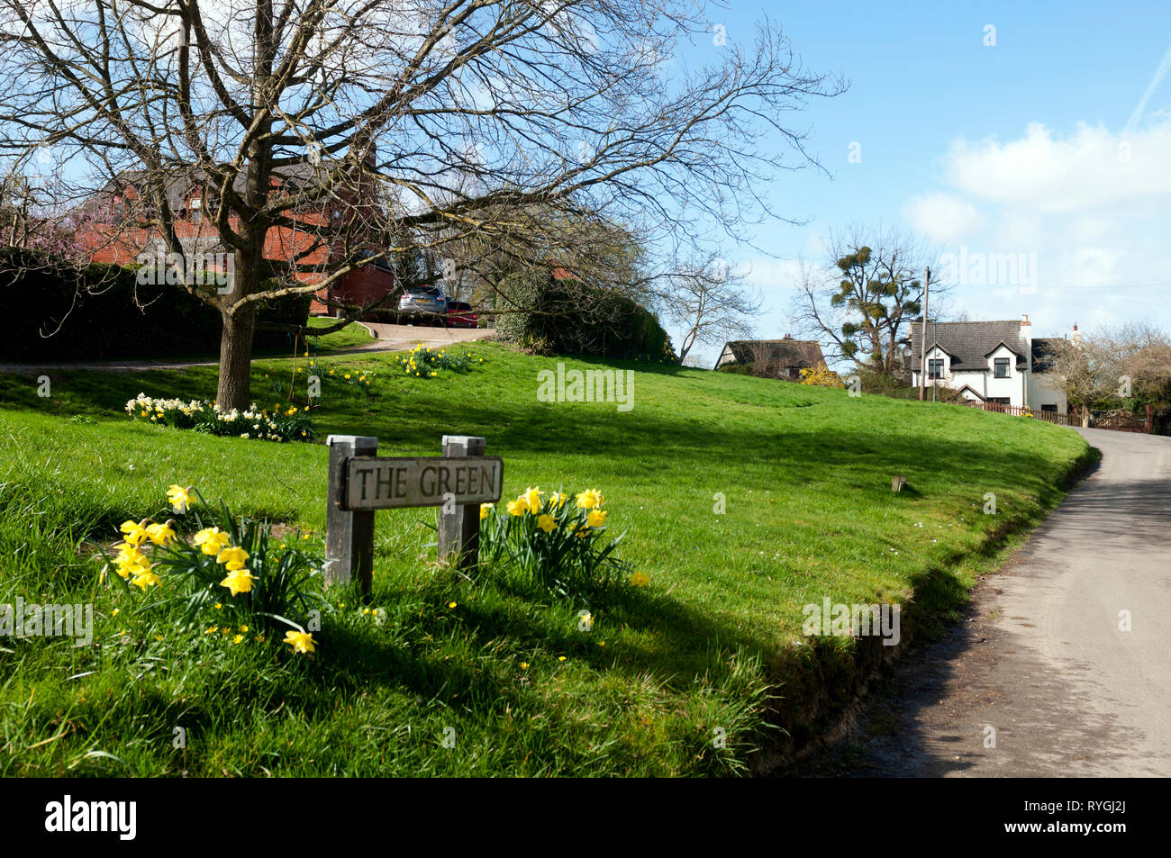The Green, Churchdown, Gloucestershire, England, UK Stock Photo Alamy