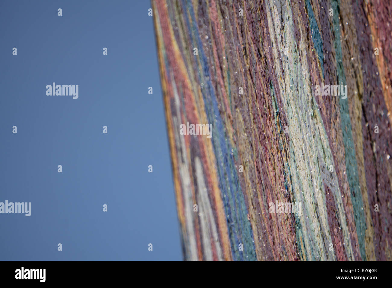Art mosaic with broken tile pieces attached to wall Stock Photo - Alamy