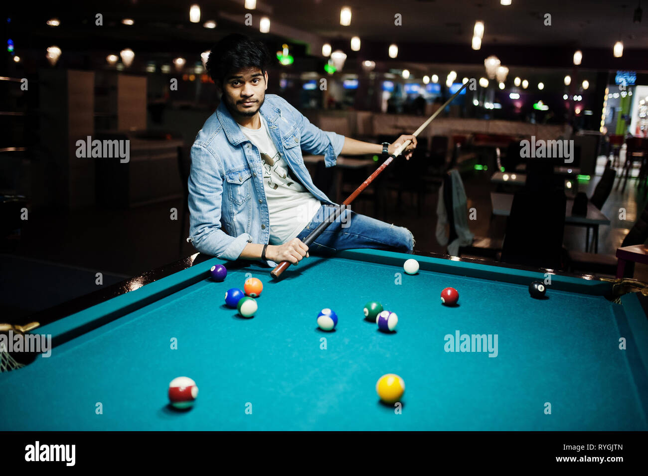 billard indien 2 Stock Photo