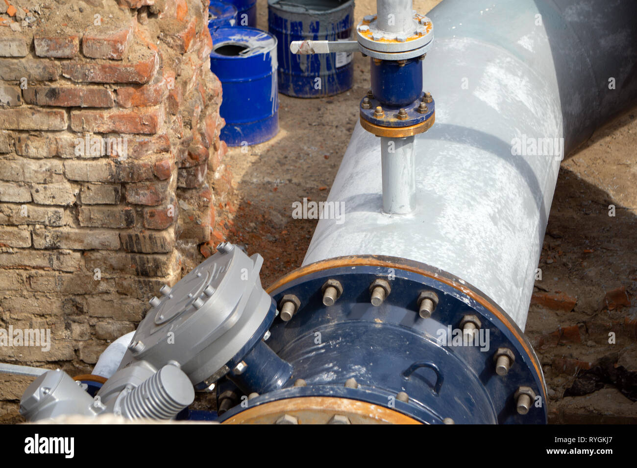 water control valve faucet flowing handle heat Stock Photo Alamy