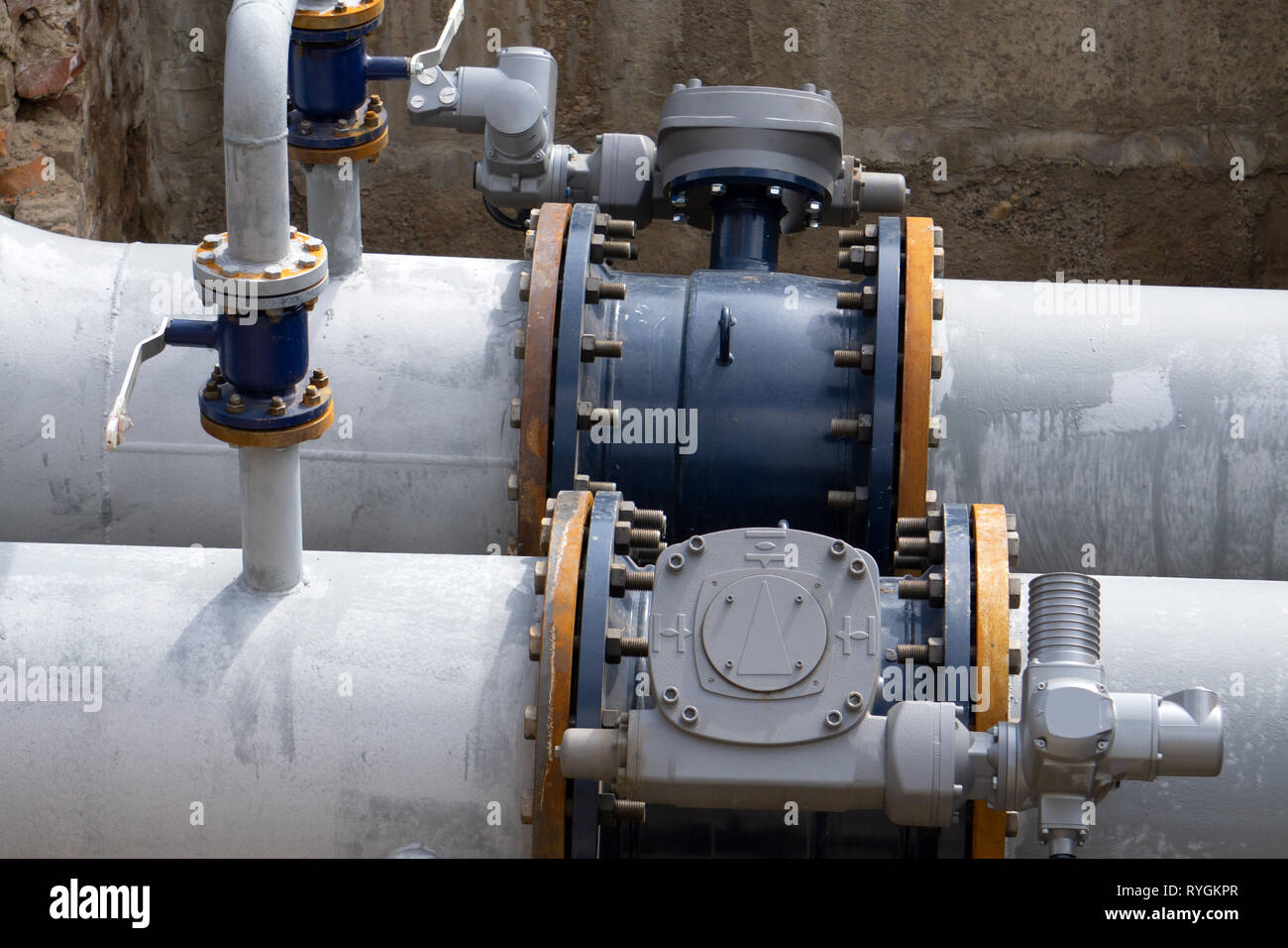 series of measuring instruments, pressure gauges and temperature