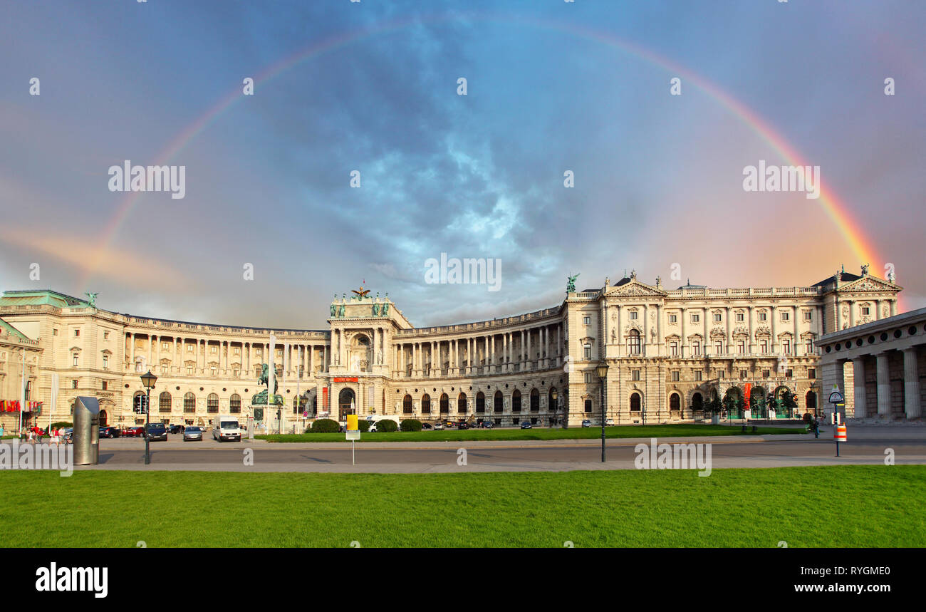 Vienna Hofburg Imperial Palace at day, - Austria Stock Photo