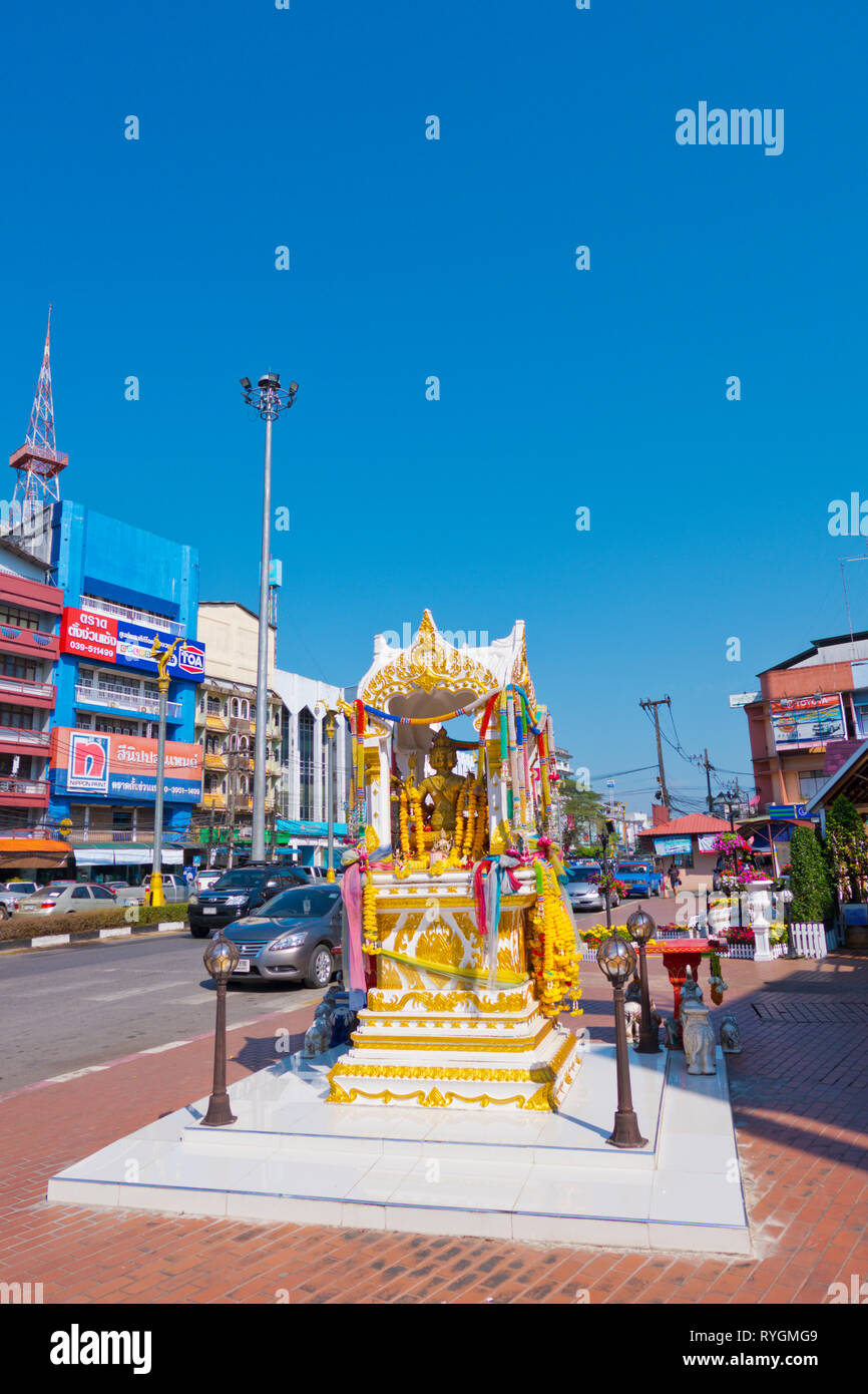 Sukhumvit Road, main street, Trat, Thailand Stock Photo