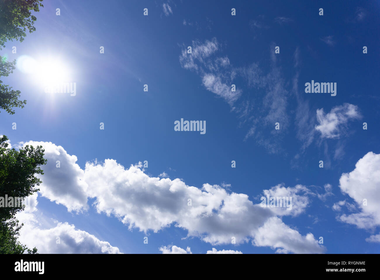 black and white clouds and sky natural Stock Photo - Alamy