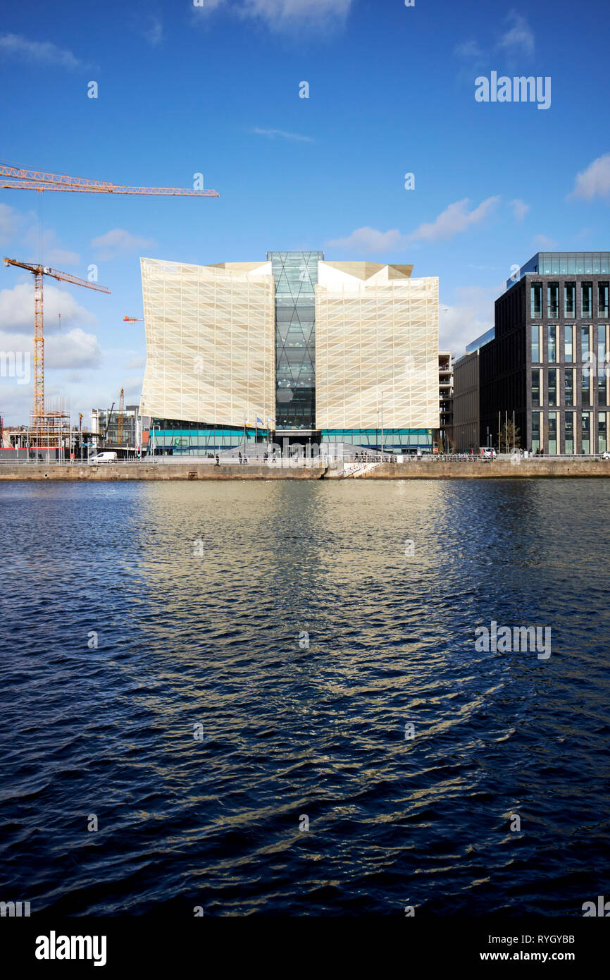 The Central Bank of Ireland head office on new wapping street north wall quay Dublin republic of Ireland Stock Photo