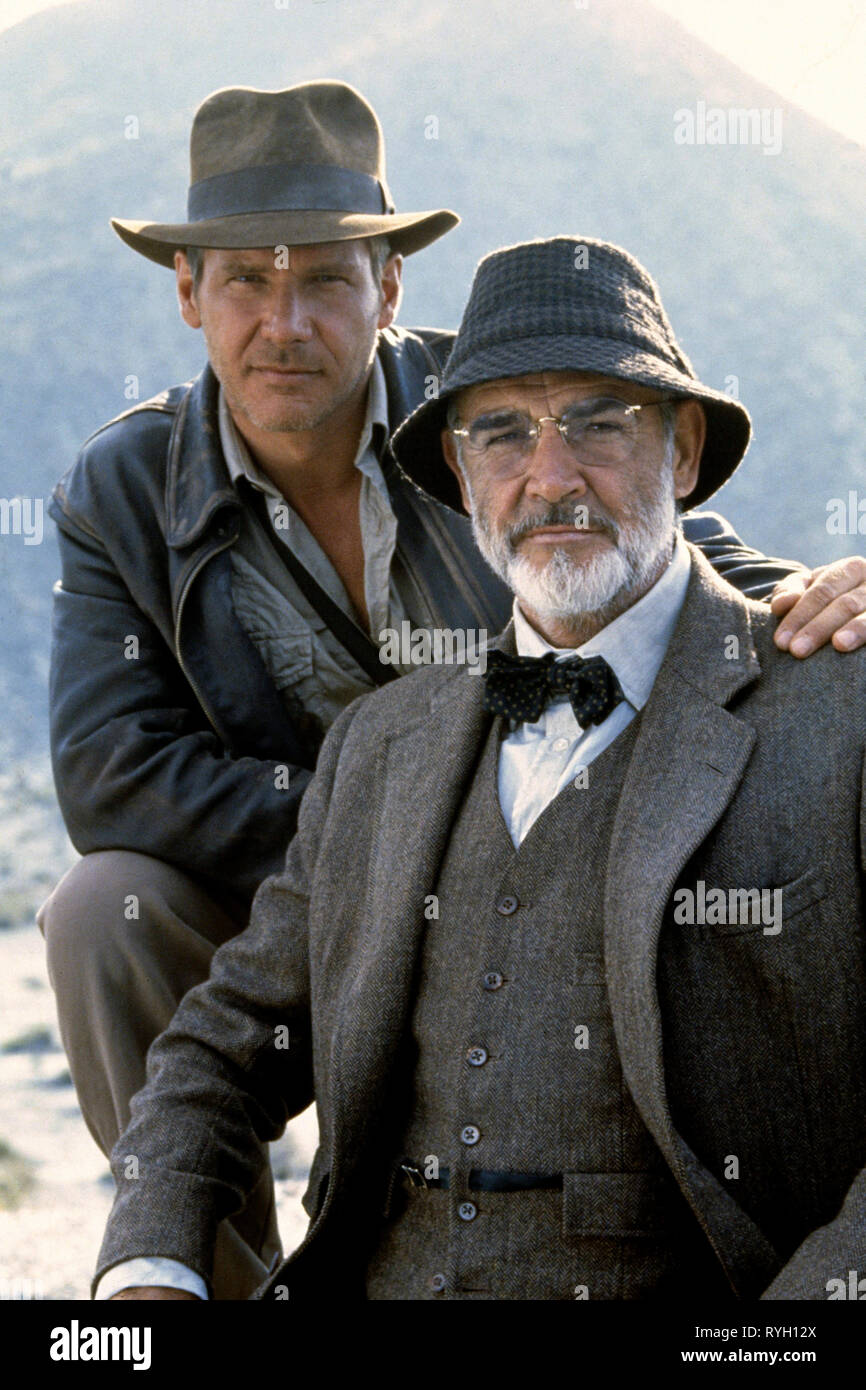 HARRISON FORD, SEAN CONNERY, INDIANA JONES AND THE LAST CRUSADE, 1989