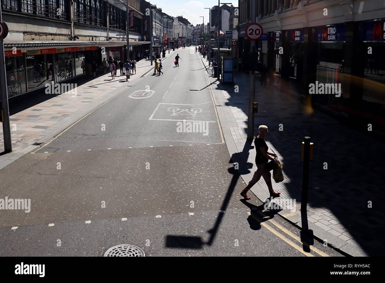 Street scene, Clapham Junction in London Stock Photo