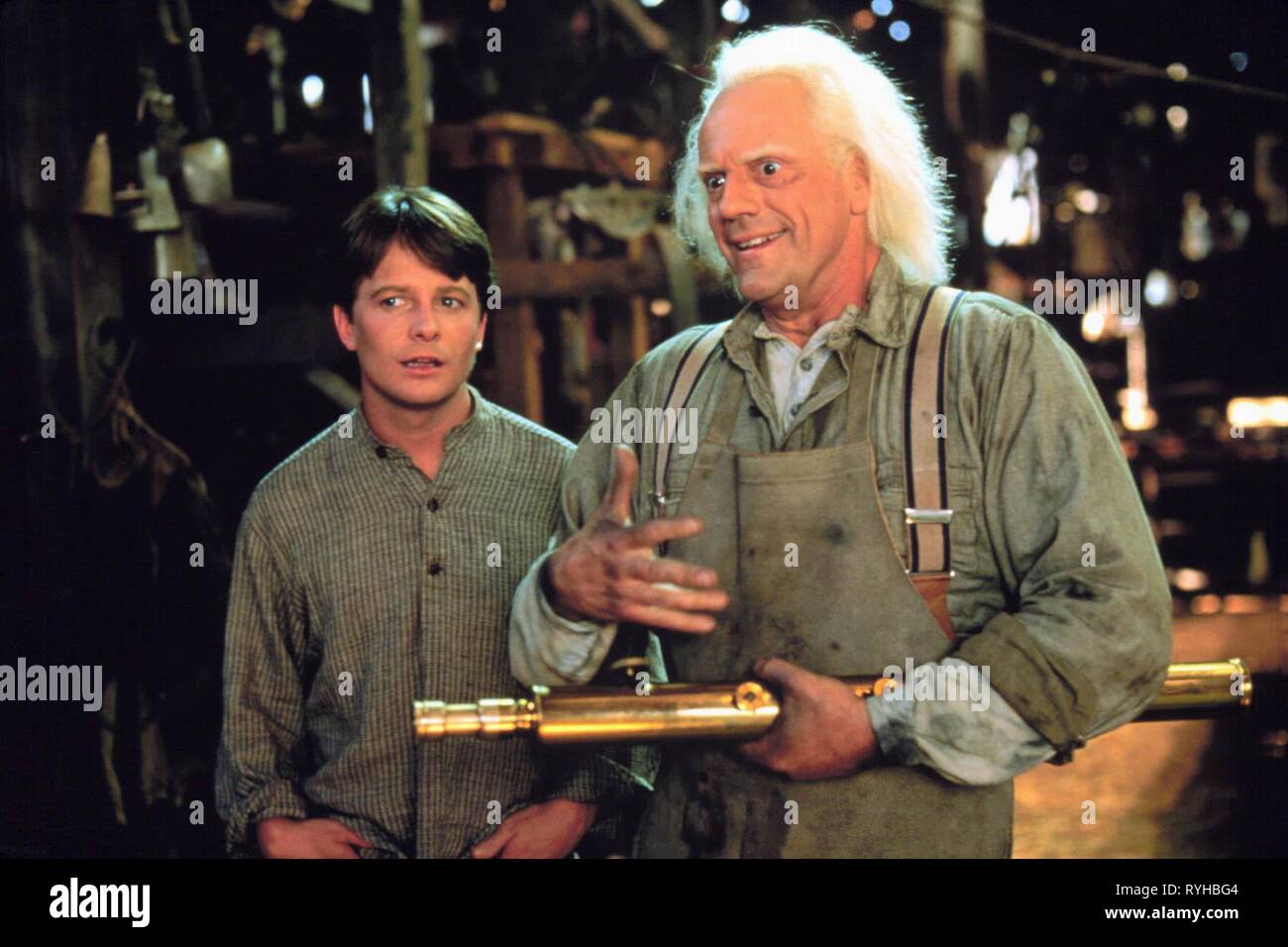 Michael J Fox Christopher Lloyd Back To The Future Part Iii 1990 Stock Photo Alamy