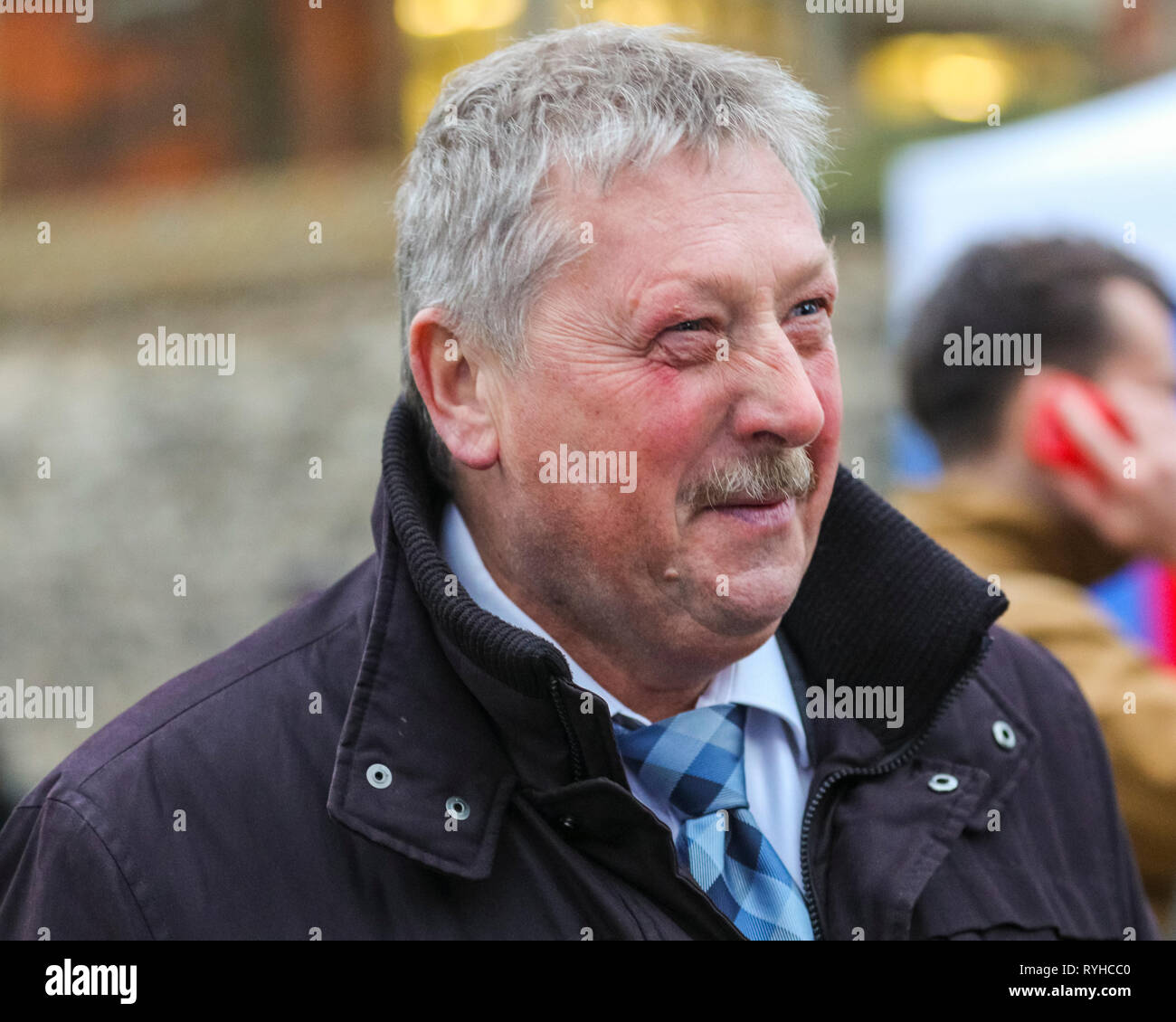 Westminster, London, UK. 13th Mar, 2019. Sammy Wilson, MP, DUP Democratic Unionist Party Member of Parliament for East Antrim. Credit: Imageplotter/Alamy Live News Stock Photo