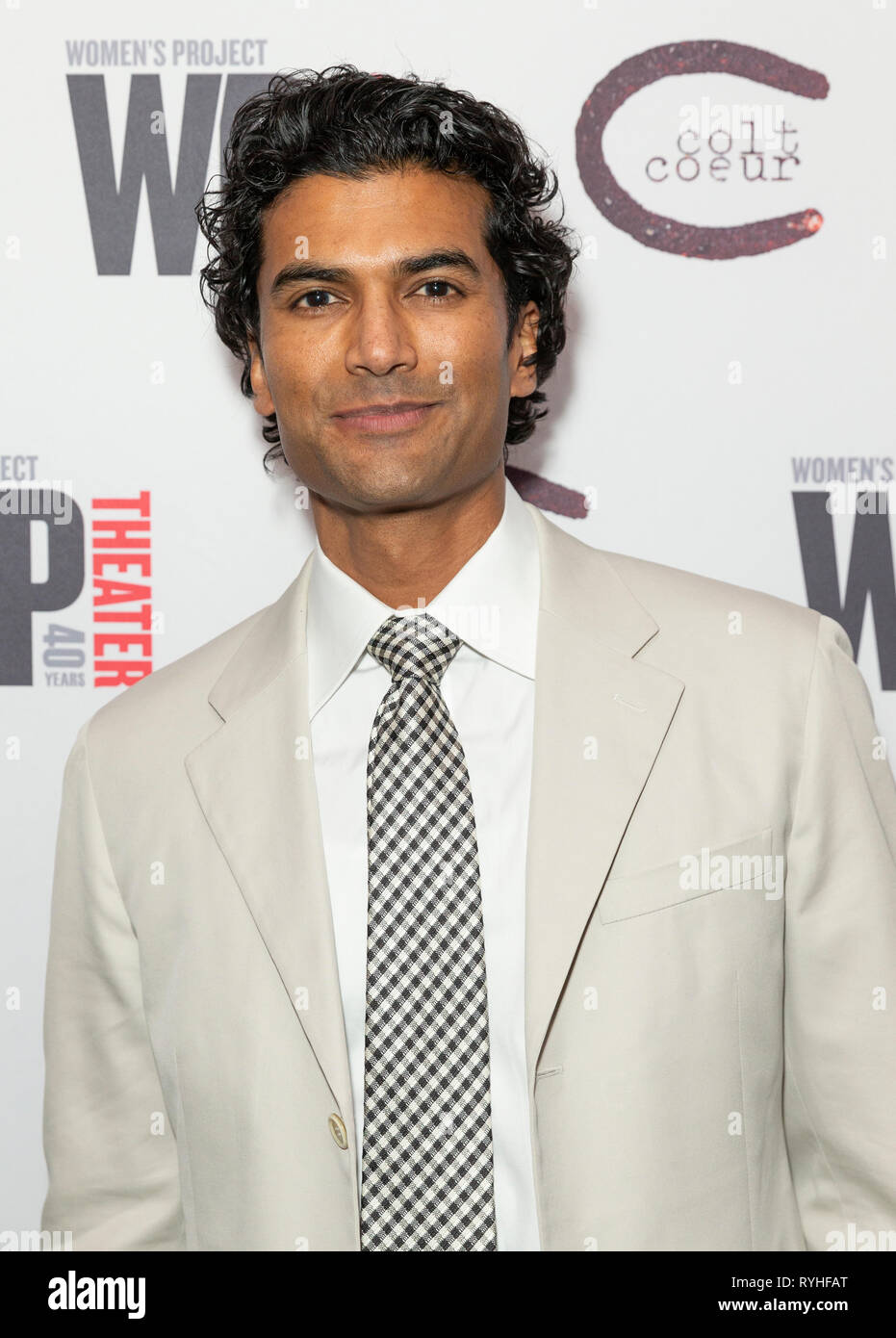 New York, NY - March 13, 2019: Sendhil Ramamurthy attends play premeire Hatef**k at WP Theater Credit: lev radin/Alamy Live News Stock Photo