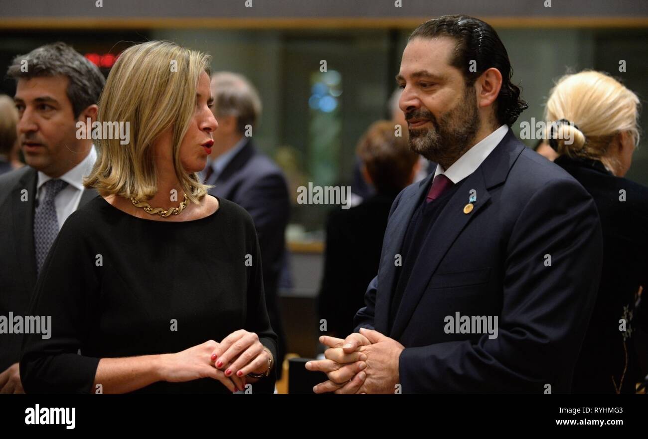 Resultado de imagem para Mogherini, Hariri e Mikati"