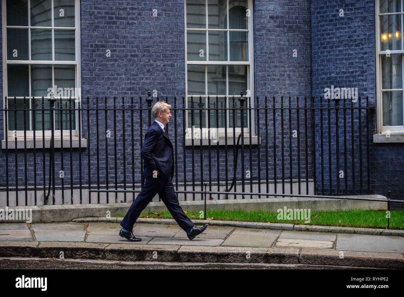 London, UK. 14th Mar, 2019. Jo Johnson Mp leaving Downing Street. Credit Claire Doherty/Alamy