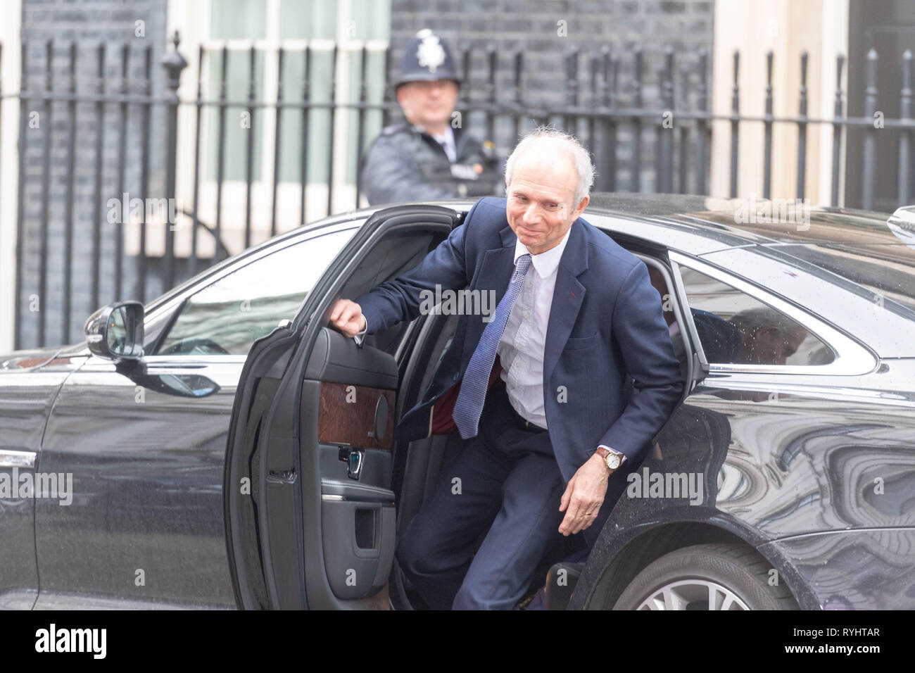 London, UK. 14th March 2019, David Lidinton MP PC, Cabinet minister arrives at a Cabinet meeting at 10 Downing Street, London, UK. Credit: Ian Davidson/Alamy Live News Stock Photo