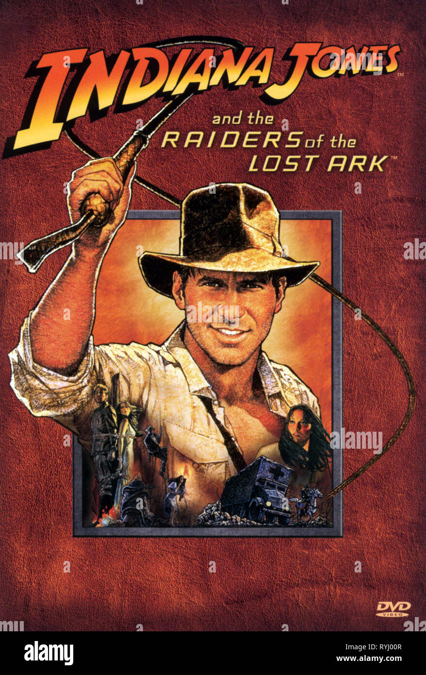 HARRISON FORD DVD COVER, INDIANA JONES AND THE RAIDERS OF THE LOST ARK,  1981 Stock Photo - Alamy