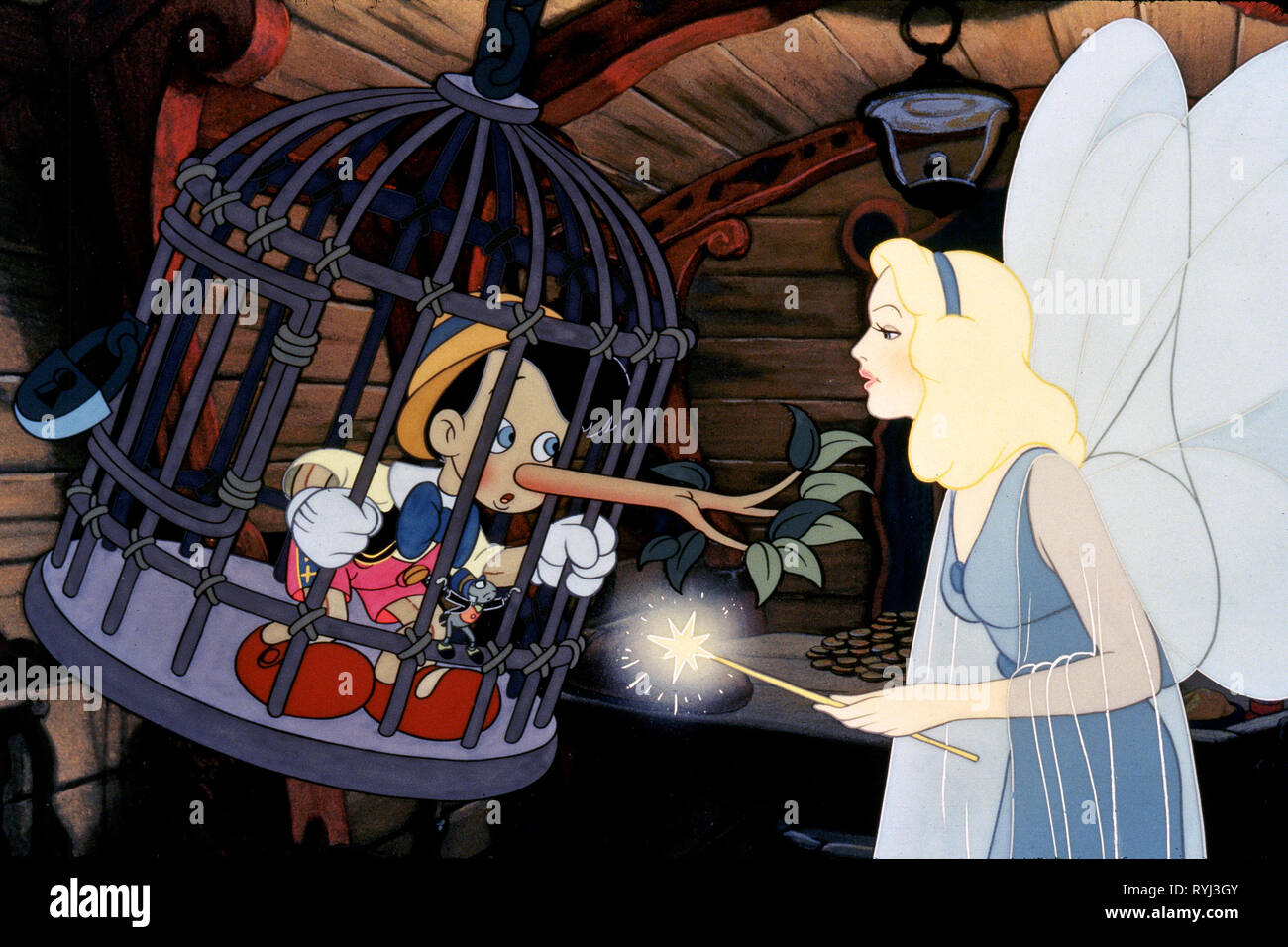 PINOCCHIO, THE BLUE FAIRY, PINOCCHIO, 1940 Stock Photo