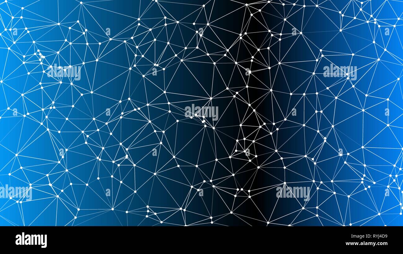 Dots and lines connected vector technology layout Stock Vector