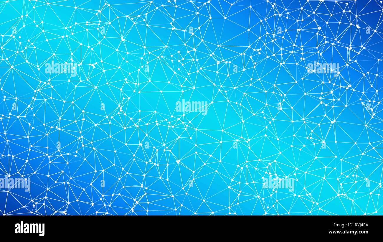 Triangles shapes connected to circles vector abstract template Stock Vector