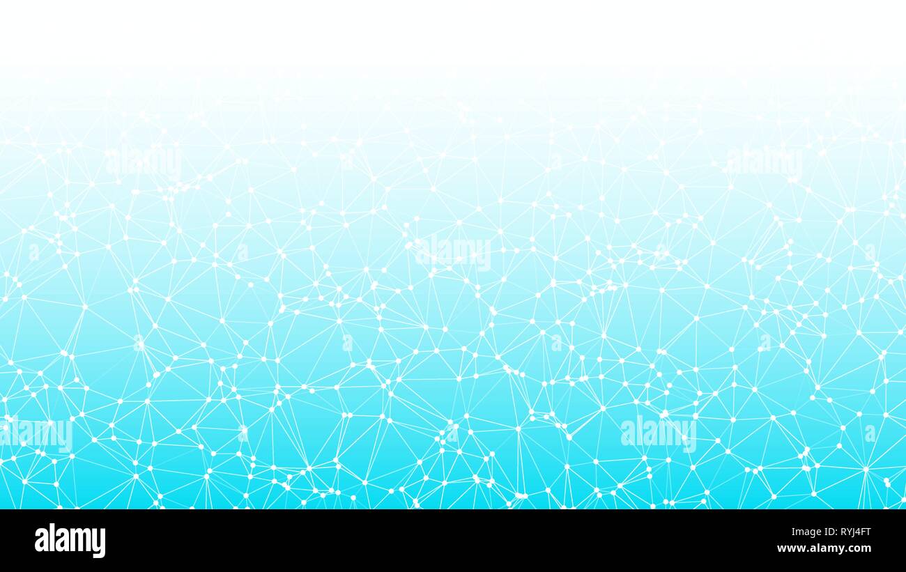 Random vector circles shapes and lines connecting Stock Vector