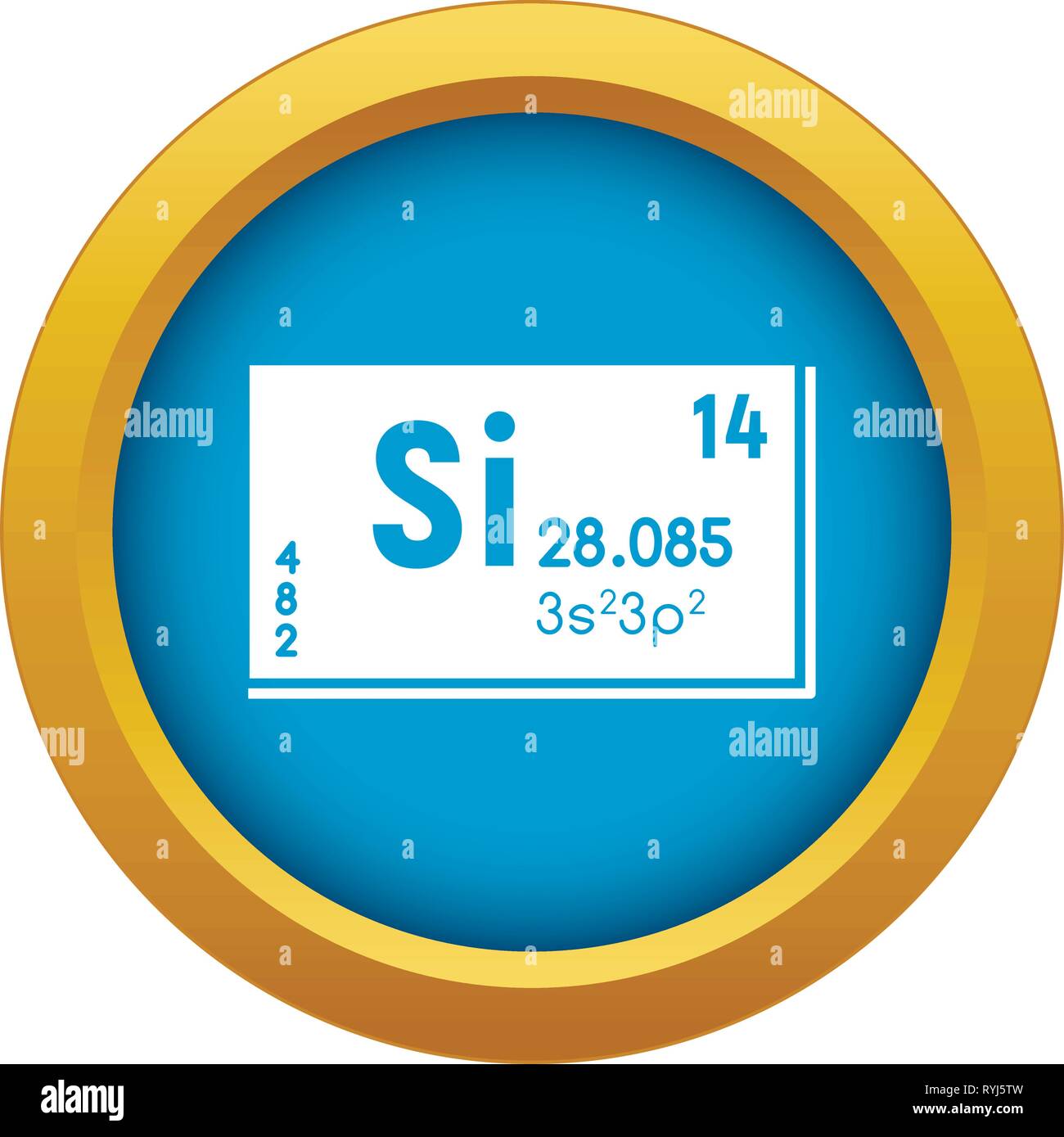 Silicon blue vector isolated Stock Vector Image & Art - Alamy