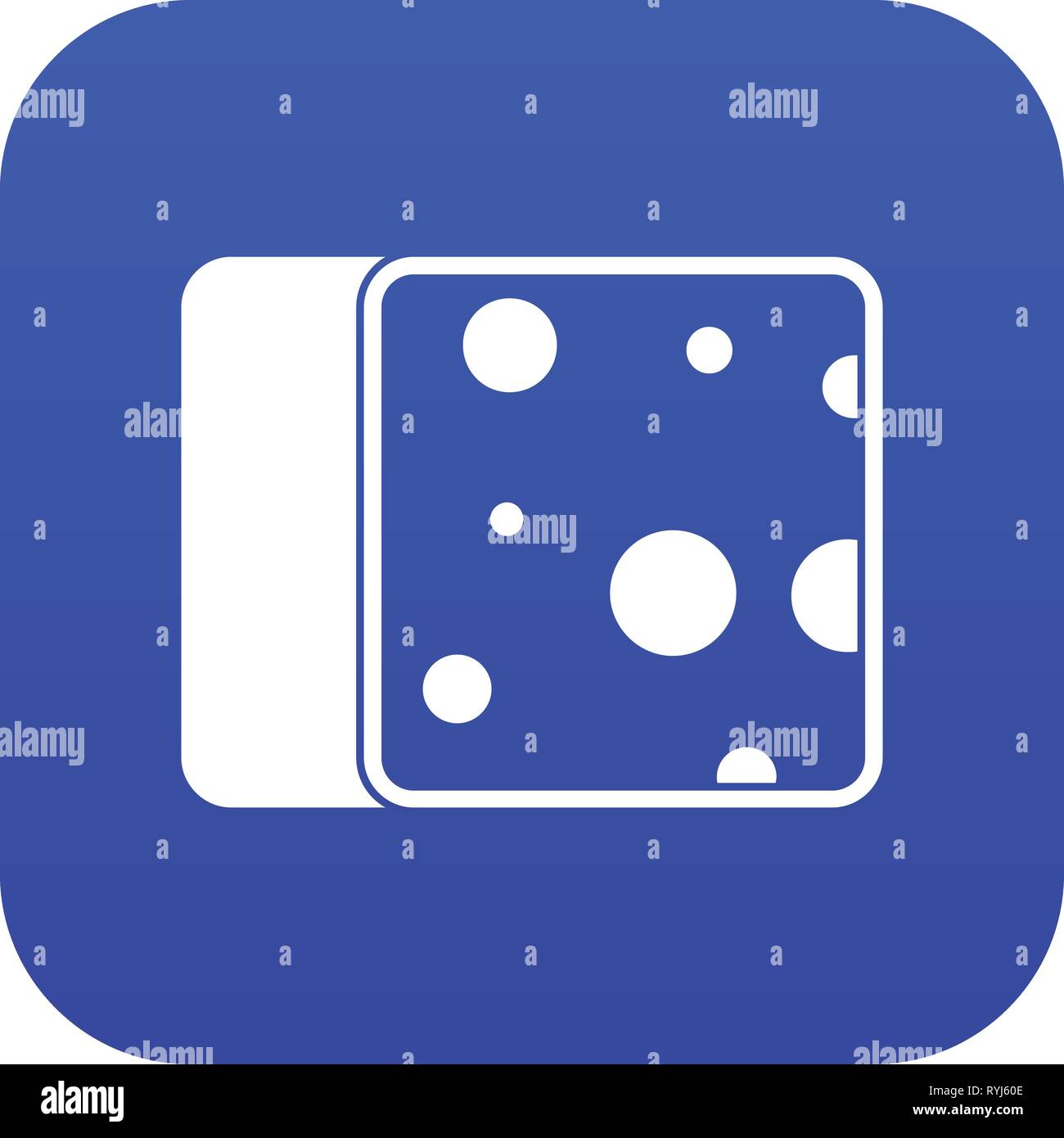 Cheese icon digital blue Stock Vector Image & Art - Alamy