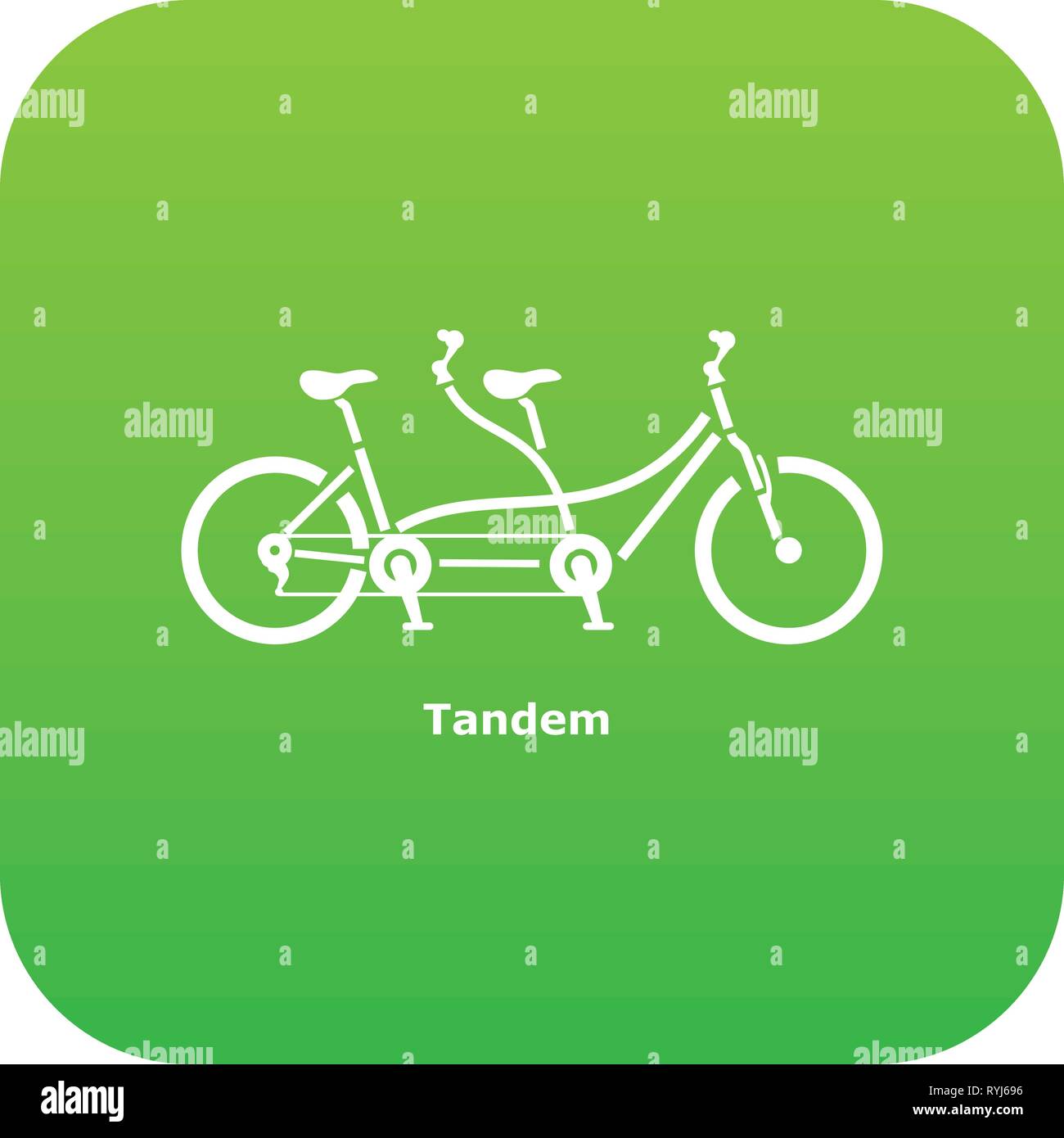 Tandem bicycle icon, simple style Stock Vector Image & Art Alamy