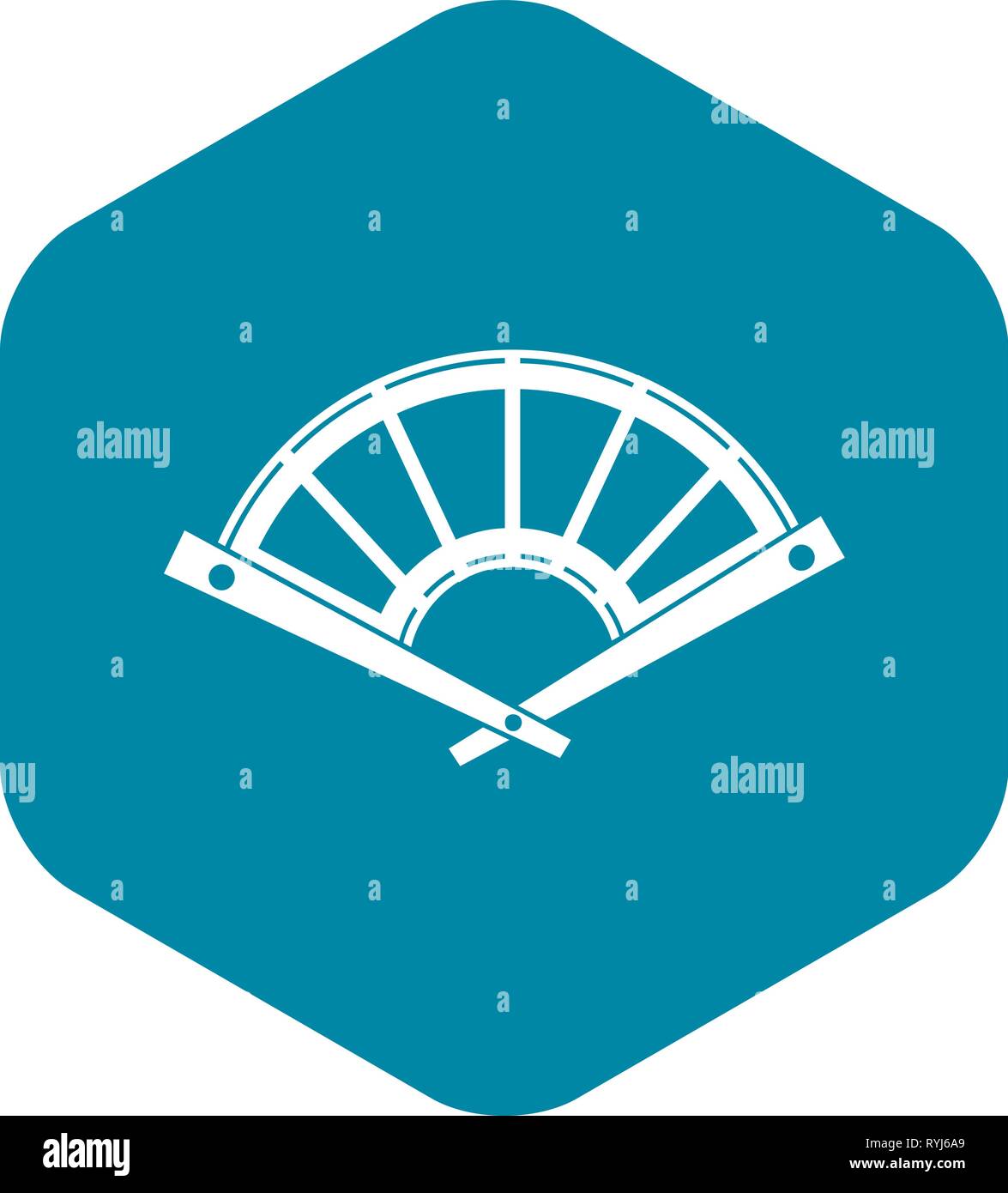 Fan icon, simple style Stock Vector Image & Art - Alamy