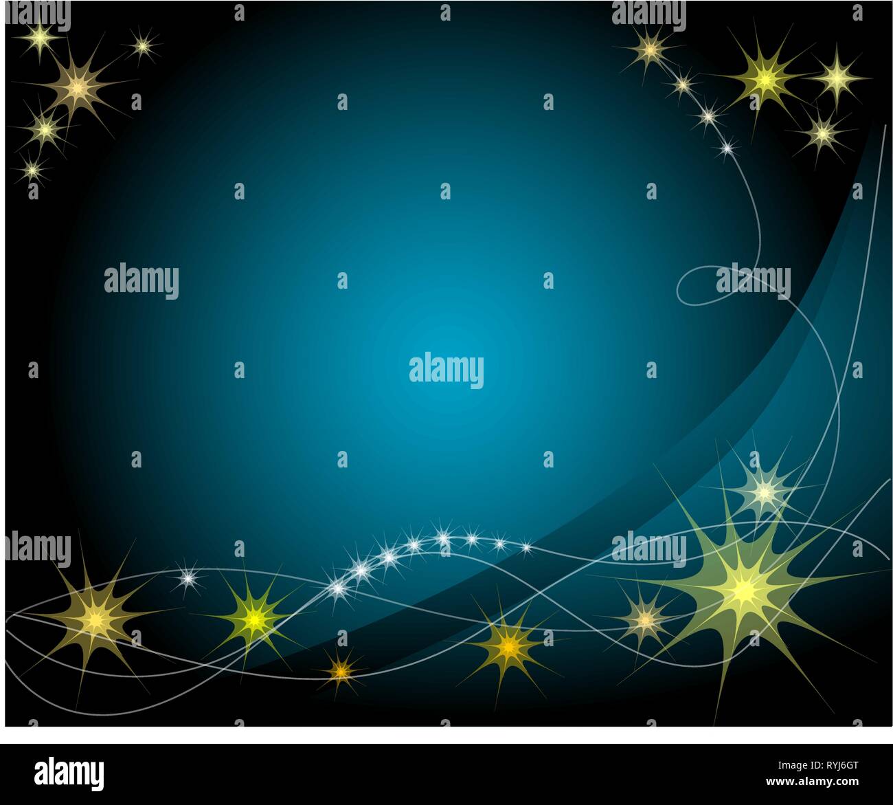 Vector christmas card with stars and dark blue background Stock Vector ...