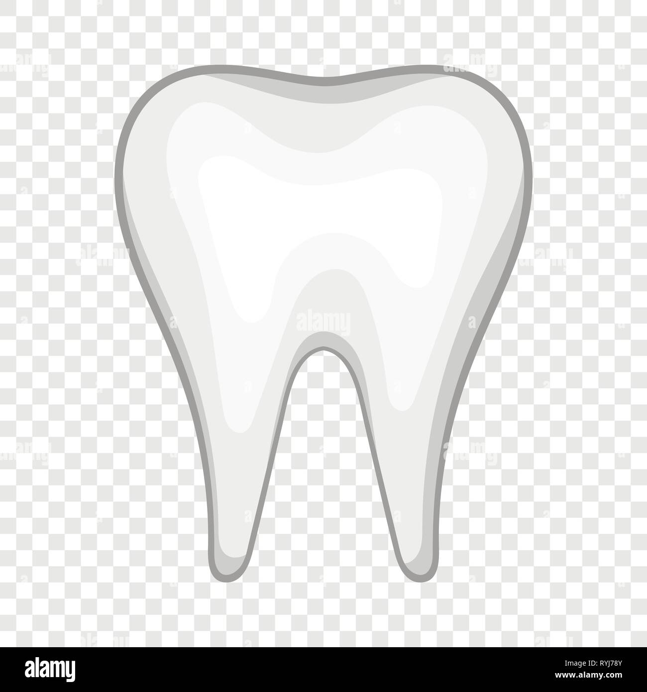 White tooth icon in cartoon style Stock Vector Image & Art - Alamy